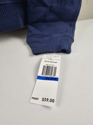 Tommy Hilfiger 2002 Ladies Women's Waist Length Sweatshirt V Neck Size XL Blue - Picture 5 of 15