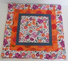 New Floral Patchwork Cotton Pillow Cover Sham 17.25 x 17.25" Envelope Closure
