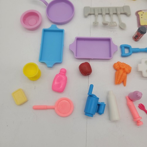Vintage 1990s Kitchen Littles Mixer Process Food Mix Lot Barbie Doll Accessories - Picture 4 of 10