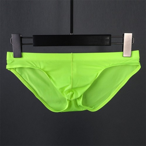 Ice Silk Underwear Ultra Thin Mens Briefs Low Rise Panties Breathable U Pouch - Picture 17 of 17