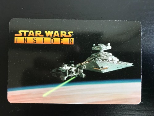 1997 Star Wars Insider Official Jedi Knight Membership Card Blank On Back
