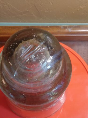 Rare Color California Telephone Insulator Smokey Gray Bubble Glass - Picture 4 of 9