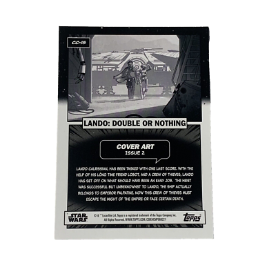 Carte Topps Star Wars 2023 - Exclusive New York Comic Con - Référence SWNY-15 Lando - Neuf