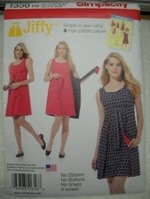 Dress Simple Sewing Pattern Misses size 6-14 Simplicity 1356 Sewing Pattern