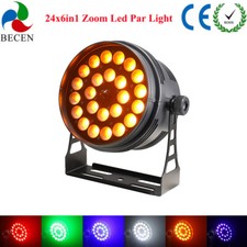 24x6in1 RGBWA UV LED PAR Light Zoom PAR DMX512 Master/Slave Sound Control Stage