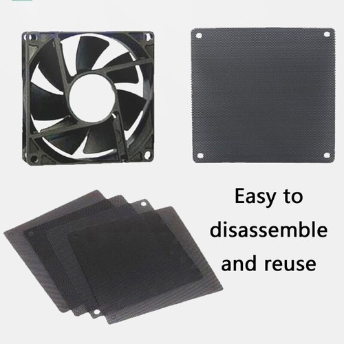 120mm Dust Filter Computer Fan Filter Coolers PVC Black Dustproof Case Cover - Afbeelding 4 van 8
