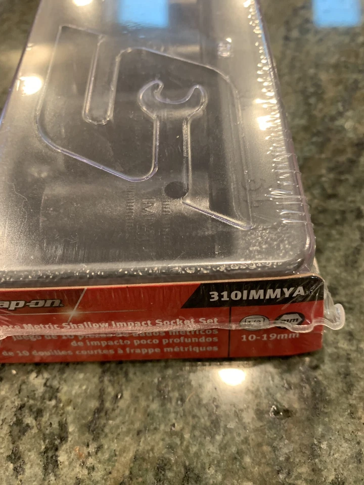 Snap-on 310immya 1/2" drive 10 thru 19 mm 6-point shallow impact socket set - Image 3 of 4