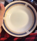 Vintage NWOB Noritake Blue Gold Trim Dawn Japan 3 Dessert Berry Bowl 6611 China — photo 3