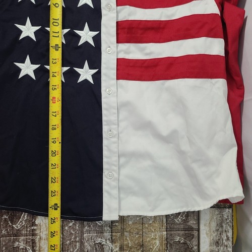 Panhandle Slim Shirt Womens USA American Flag Cowboy Western Rodeo Size Medium - Picture 8 of 13