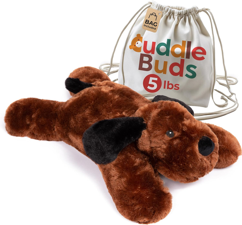 5Lbs Weighted Dog Stuffed Animal for Sensory Needs, 20'' Plush Dog, Weighted Stu