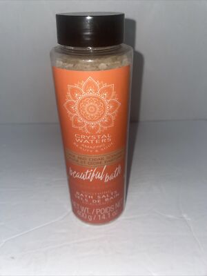 Crystal Waters Sage & Cedar Scented Soothing Bath Salts 14.1 Oz Free Shipping