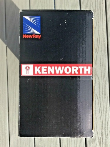 NEWRAY 1/32 BLACK KENWORTH T2000 TRANSPORT TRUCK W/ VAN TRAILER ITEM # 12243 NIB - Picture 10 of 10