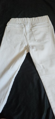 Gap Girls Kids White Distressed Stretch Jegging Ankle Skinny Jeans Denim 10 Reg - Picture 2 of 6