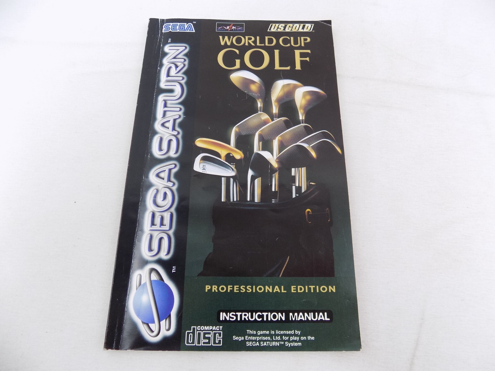 Sega Saturn World Cup Golf Professional Edition Instruction Manual Only
