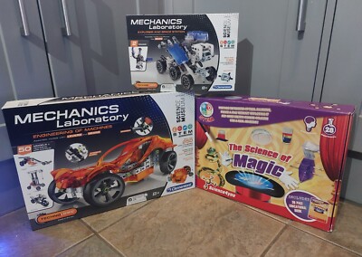 Clementoni 61318 + 61866 Science Museum Mechanik Labor + Magic VORBAU 2x Neu