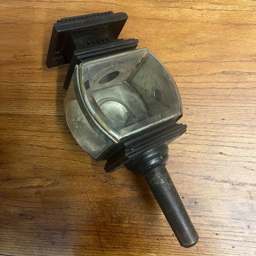 Antique 1800s Carriage Buggy Coach Auto Driving Lamp Beveled Glass Complete - Picture 5 of 15
