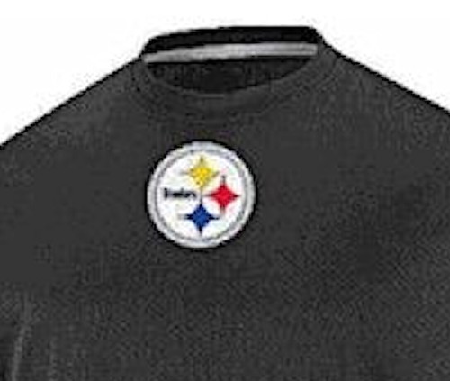 Pittsburgh Steelers Poly Sack II Performance Crew Shirt by Majestic (Small) - Picture 4 of 5