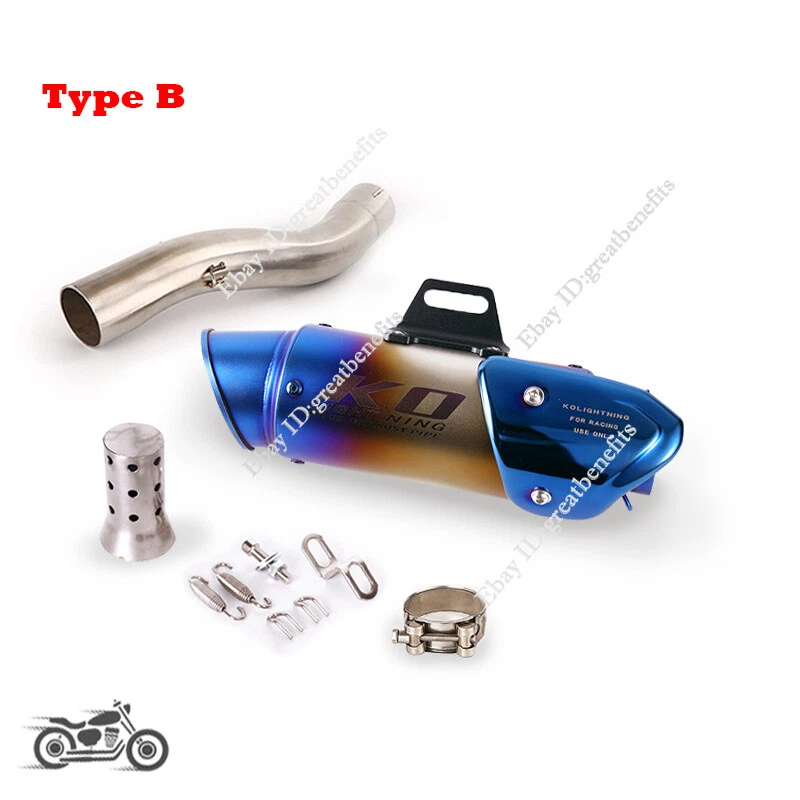 Silenciador de escape de enlace medio antideslizante para Kawasaki Ninja ZX10R 2004 2005 Foto 4 de 4