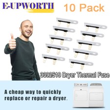 10x Thermal Fuse WP 3392519 G4AP0500 AP6008325 PS11741460 3388651 for WHIRLPOOL