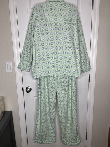 Liz Claiborne Womens SZ L Pajamas PJ Draw String Sleep Wear Leisure Lounge - Picture 4 of 12