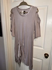 Bird By Juicy Couture Modal & Silk Rosalia Tank Dress Earth Tone Sz Medium SOFT