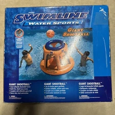 Giant Inflatable Pool Basketball Hoop with Multiple Scoring Ports