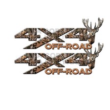 4x4 Truck Decals Camo Tree Buck Head Camo Graphics Tailgate Stickers Mka5orbh