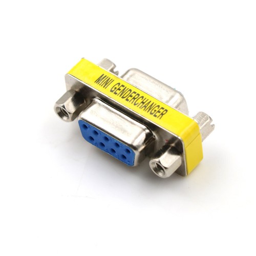 Serial RS-232 DB9 9 Pin Female to Female F/F Gender Changer Coupler Adapter LZ - Picture 2 of 6