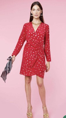 rixo red star dress