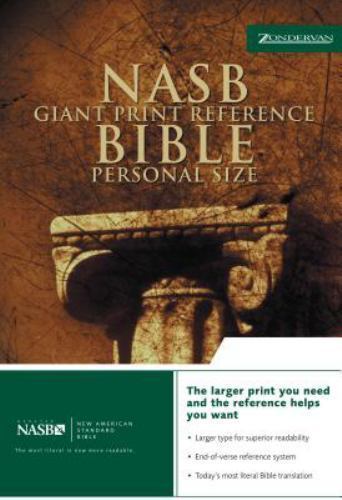 Giant Print Reference Bible-NASB by Zondervan - Picture 1 of 1