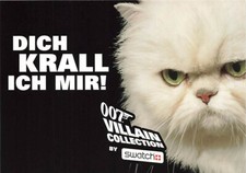 vecchia cartolina 007 Villain Collection by Swatch cartolina pubblicitaria non viaggiata tkn5427bd