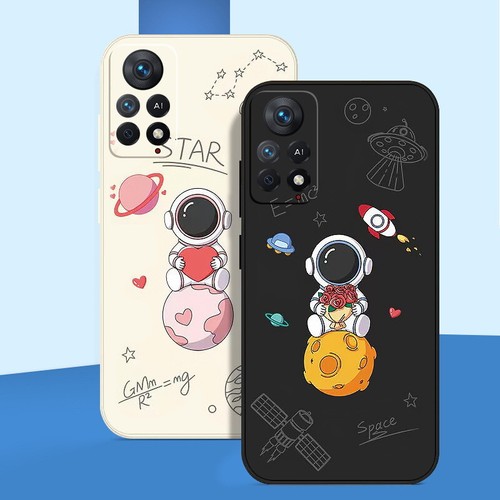 For Xiaomi Redmi Note 11 Pro Mi 11 Lite ShockProof Couple Astronaut Case Cover - Picture 2 of 16