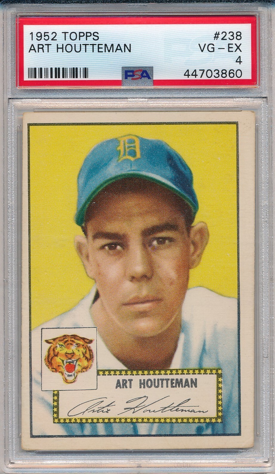 1952 TOPPS #238 ART HOUTTEMAN - PSA 4 VG-EX (SVSC)