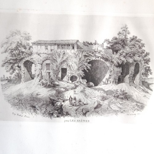 Périgueux Les Arènes 1852 Original Radierung signiert Léon Gaucherel 1816 1886 - Bild 8 von 22