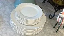 White Dinnerware lot  Round Plates