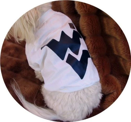 Camiseta de fútbol americano West Virginia Mountaineers de algodón para perro talla a elección unisex Foto 2 de 2