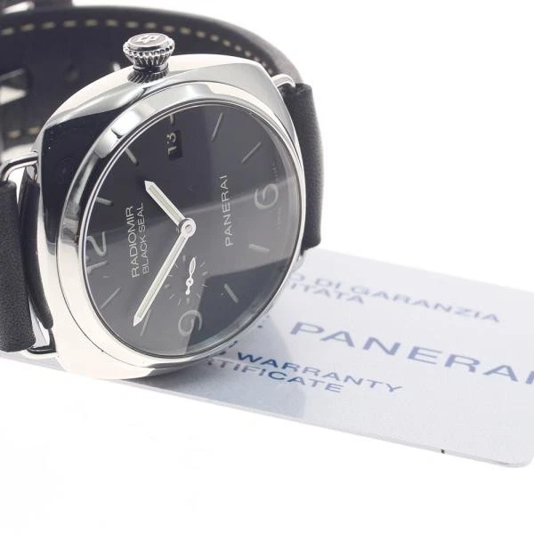 Panerai — Officine Panerai Radiomir Black Seal PAM00388 44mm SS Black Dial Watch #C12106