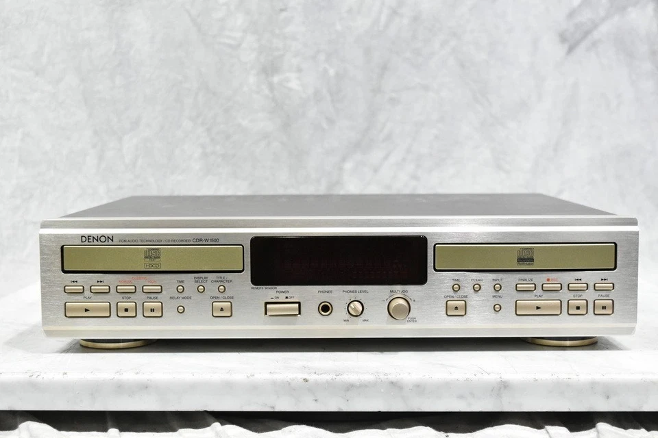 Denon CDR-W1500 CD Recorder Dual Deck Recorder From Japan - Image 2 of 4