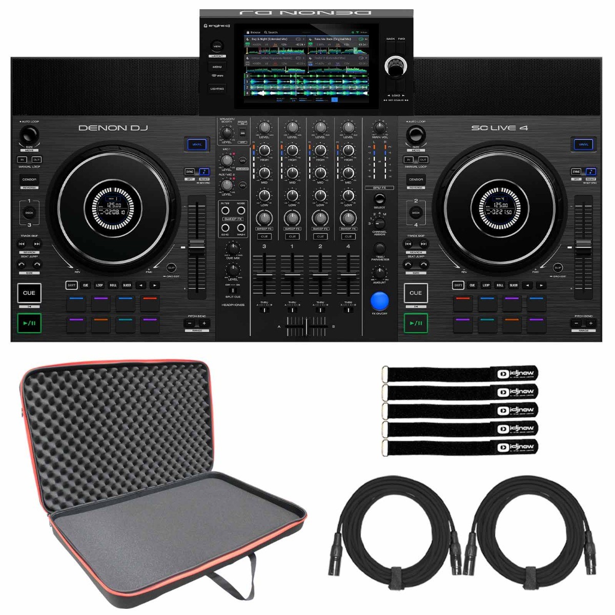 DENON DJ SC LIVE 4 DJコントローラー Denon DJ SC LIVE 4 4-Deck Standalone DJ Controller | Music
