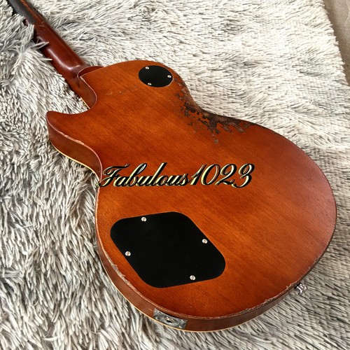 Relic Standard LP Electric Guitar Flame Maple Veneer HH Pickups Mahogany Neck - Picture 17 of 22