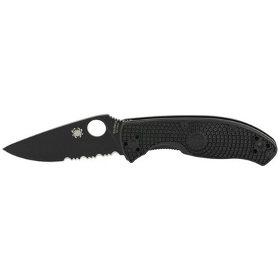 Spyderco Tenacious Black C122PSBBK Lightweight 7.77'' Folding Knife Fast Ship