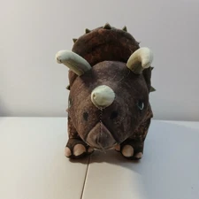 Toy Factory Jurassic World Triceratops Green Stuffed Plush Animal Dinosaur 15"