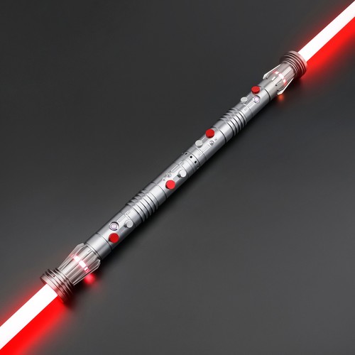 Star Wars Lightsaber Replica Force FX Darth Maul Dueling Rechargeable Metal APP - Afbeelding 9 van 9