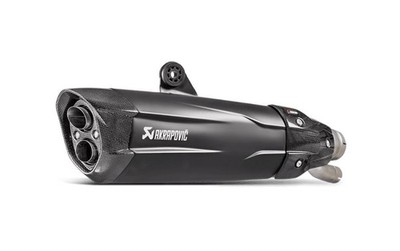Akrapovic S-B10SO6HDVDZBL Slip-On Line Exhaust - Black Titanium Muffler Black