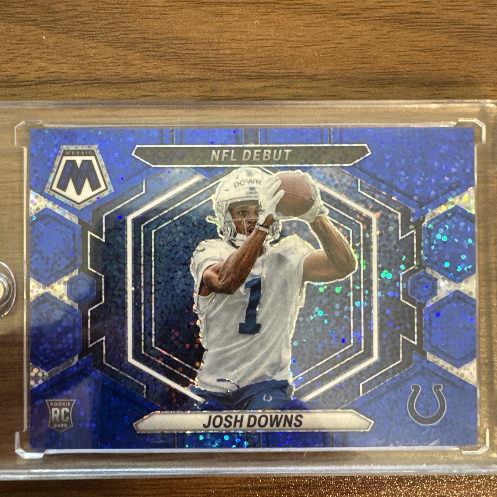 2023 Mosaic JOSH DOWNS Rookie Blue Sparkle NFL Debut RC /96 Colts SSP