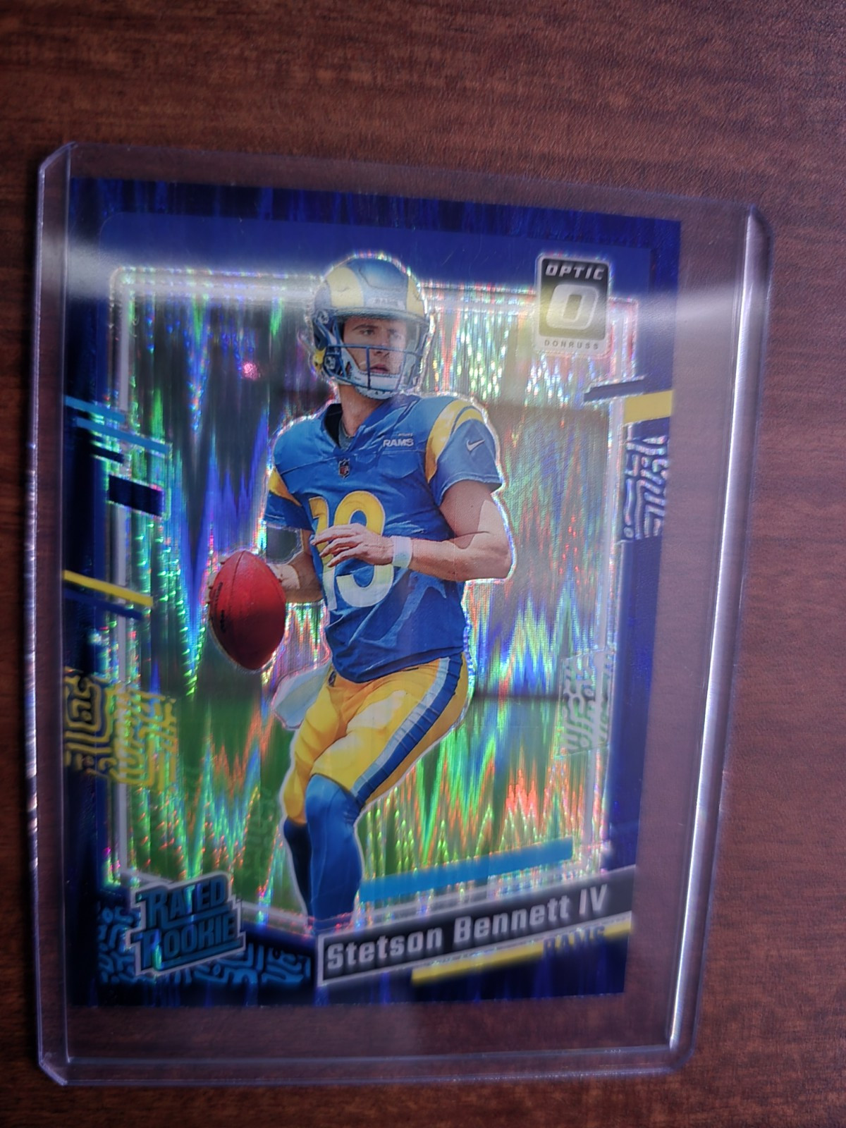 2023 Panini  Optic - Rated Rookie Purple Shock Prizm #267 Stetson Bennett (RC)