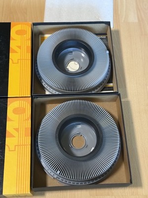 Lot of 2 Kodak B140T Carousel Transvue 140 Slide Tray - Vintage, Display, Photo