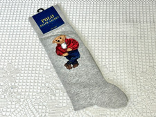 AUTHENTIC POLO COTTON BLEND BLUE JEANS BEAR CREW SOCKS RALPH LAUREN MENS 10-13