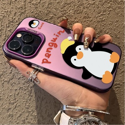 Süße Pinguin Hülle für Samsung S26/S25FE/S24/S23/A16/A36/A07/A17/A37 Handyhülle