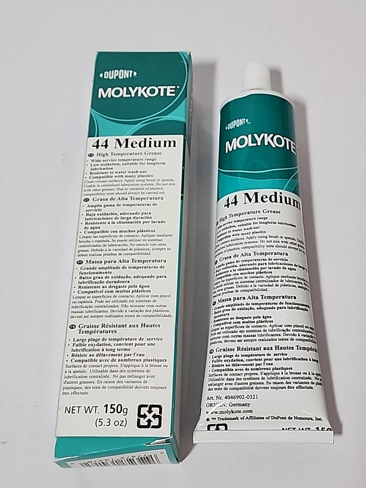 DuPont Molykote 44 MEDIUM High Temp Grease 5.3 oz, Expires 2027